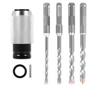 LYDODOKA Adaptateur de marteau rotatif avec ensemble de forets à percussion, convertisseur marteau électrique vers perceuse, adaptateur de prise de marteau pneumatique, adaptateurs à libération rapide