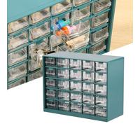 LYDODOKA Bac de rangement avec 25 tiroirs en plastique - Armoire de rangement à tiroirs visibles - Armoire de rangement à plusieurs couches pour matériel, artisanat, perles, jouets, écrous, outils de