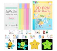 LYDODOKA - Recharge de filament de stylo 3D phosphorescent, filament lumineux P e 2,5 mm, 10 couleurs au total pour la plupart des stylos d'impression et imprimantes 3D