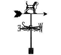 LYDSB Girouette en Fer pour Toit, Installation Durable, girouette de Jardin en métal Noir, décoration rétro pour extérieur, Jardin, terrasse, Cour, Ferme, scène, Chien Beagle