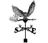 LYDSB Girouette en Forme d'aigle en métal pour décoration de Toit de Jardin extérieur, girouette en Acier Inoxydable, Mesure de la Vitesse du Vent et de la Direction