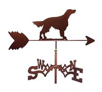 LYDSB Girouette en métal pour Chien, décoration de Jardin sur Toit extérieur, girouette en Acier Inoxydable, Indiquant la Direction du Vent, scène de Ferme, décorations d'artisanat d'Ext