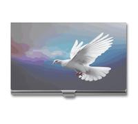 LYDSKGEQ Étui pour cartes de visite, pour homme et femme, convient pour toutes les occasions professionnelles, imprimé colombe de paix, Peace Dove, Taille unique