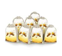 LYDSKGEQ Lot de 8 sacs vides réutilisables en coton avec cordon de serrage et cordon de serrage pour bijoux, fête, mariage, maison (12,7 x 17,8 cm)