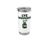LYE Whisperer drôle de fabrication de savon Gobelet isotherme en acier inoxydable double paroi