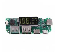 LYEAA 18650 Module de contrôle de Charge de Batterie à Commande numérique avec Affichage LED de Surcharge, Double USB, Carte de Commande de Chargeur de Batterie de Stockage au Lithium pour b