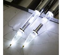 LYEAA 5d DIY POINT DROY TIP avec éclairage Luminal White Diamonds Art Painting Kit Art Fabriqué à la main Portable multifonctionnel pour dessiner Craft for Adult