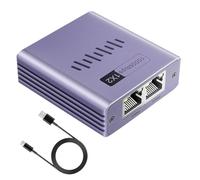 LYEAA Adaptateur d'extension réseau LAN RJ45 1 vers 2/3/4 ports avec alimentation de type C pour commutateur répartiteur Gigabit Ethernet