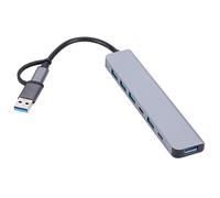 LYEAA Adaptateur répartiteur USB Type-C 4/5/7 ports USB Hub Multi Splitter Adaptateur Haute Vitesse pour PC Ordinateur (7 ports)