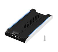 LYEAA Base de console de jeu RVB pour PS5 Slim/Pro avec ventilateur de refroidissement et connectivité USB Ventilateur de refroidissement universel