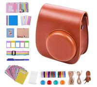 LYEAA Bundle Sac pour Appareil Photo bandoulière Film Cadre filtres Autocollants 10 en 1 Accessoires pour Appareil Photo instantané pour Fujifilm Instax Mini 12/11/9