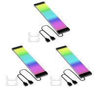 LYEAA Câbles PC de synchronisation ARGB 5 V 3 Broches, câble d'extension d'alimentation de Carte mère 8/24 Broches, kit de Bricolage de Bande Lumineuse LED Flexible pour Alimentation PC