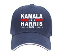 LYEAA Casquette de baseball Kamala Harris - Casquette de baseball tendance respirante - Chapeau de papa politique réglable - Chapeau d'élection du président pour la randonnée, la pêche