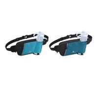 LYEAA Ceinture d'hydratation réglable pour la course à pied, la randonnée, les voyages, Bleu+vert, M, Mode