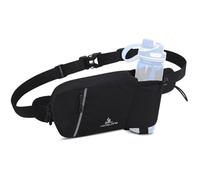 LYEAA Ceinture d'hydratation réglable pour la course à pied, la randonnée, les voyages, Noir , M, Mode