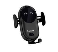LYEAA Chargeur de voiture sans fil, capteur infrarouge universel, fixation automatique pour téléphone portable, 10 W, charge rapide, fixation automatique pour grille d'aération de voiture