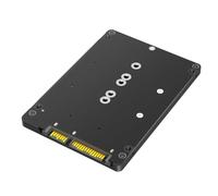 LYEAA Combo M.2 B-Key et mSATA SSD vers SATA 3.0, boîtier Adaptateur, Disque Externe 6 Gbit/s