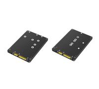 LYEAA Combo M.2 B-Key et mSATA SSD vers SATA 3.0, boîtier Adaptateur, Disque Externe 6 Gbit/s