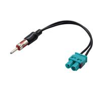 LYEAA Double Fakra - Antenne Din mâle Double Fakra - Adaptateur d'antenne d'antenne Din Adaptateur de câble Audio d'autoradio Antenne pour II 2008-2011