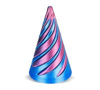 LYEAA Jouet de cône en Spirale imprimé en 3D Impossible Pyramid Passthrough Sculpture Soulagement du Stress Mini Vortex Thread Illusion Pass Through Pyramid Fidget Toy Cadeaux pour Enfants e