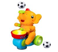 LYEAA Jouet Éléphant Musical Marchant Jouet Chantant Lumineux avec 2 Boules de Lévitation Jouet de Musicien Éléphant Électrique Fonctionnant sur Piles Éducatif pour Enfants Tout-Petits