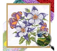 LYEAA Kit de broderie partielle 9 carats pour point de croix 27 x 27 cm (4)