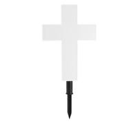 LYEAA Lampe d'extérieur paisible à énergie solaire, étanche, lumière commémorative de cimetière, éclairage automatique de la croix de Jésus pour les mètres, marqueur funéraire