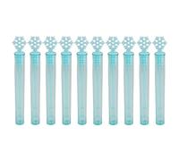 LYEAA Lot de 10 flacons de savon à bulles colorés pour invités de mariage, Pâques, mini baguettes à bulles sur le thème de Noël pour enfants (bleu)