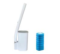 LYEAA Lot de 24 brosses de toilette jetables de rechange pour salle de bain, kit de nettoyage pour cuvette de toilette pour nettoyage en profondeur, entretien hygiénique de la salle de bain