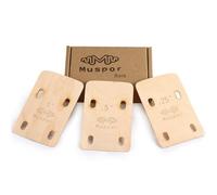 LYEAA Lot de 3 cales de manche de guitare électrique en érable pour basse - 0,25/0,5/1 degré d'absorption acoustique