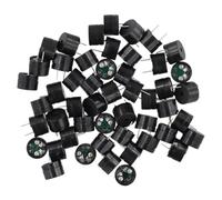 LYEAA Lot de 50 buzzers passifs universels avec impédance électromagnétique 16 Ohms AC/2 KHz 3 V 5 V 9 V 12 V