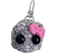 LYEAA Mignon Tricoté Triste Hamster Poupée Kawaii Fille Hamster Poupée À La Main Mignon Hamster Animal en Peluche Porte-clés À La Main Triste Hamster Tricot Poupée pour Enfants Cadeau