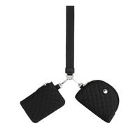 LYEAA Mini portefeuille matelassé pour homme et femme avec double poche zippée autour du sac à main petit et portable pour cartes, clés, argent, b, 250.00x140.00x50.00mm/9.84x5.51x1.97inch, Mode