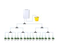 LYEAA Pompe d'arrosage Automatique de Fleurs de Plantes 2/8/16 têtes Pompe Fleurs Plantes Arroseur Domestique Minuterie Automatique Abreuvoirs Irrigation Goutte à Goutte Outil d'arrosage Aut