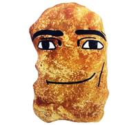 LYEAA Poulet Nugget Meme Peluche Créatif Bébé Poupée Sommeil Oreiller Coussin Dessin Animé Poulet Nuggets Anime Souriant Poupée Cadeaux d'anniversaire pour Garçons Filles