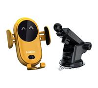 LYEAA Rels Support à ventouse pour voiture avec capteur infrarouge universel et pH, charge rapide 10 W