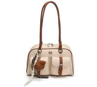 LYEAA Sac à bandoulière en cuir pour les femmes avec un sac à main à la mode (marron)