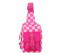 LYEAA Sac à carreau en cuir pour femmes Men Sac à épaule d'eau légère pour courir la randonnée
