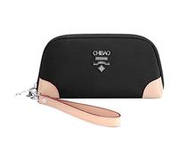 LYEAA Sac de poignet féminin en nylon pour femme, sac à main tendance, simple, portable, couleur contrastée, étanche, multi-poches pour le travail, Noir , Taille unique