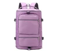 LYEAA Sac de sport grande capacité Oxford multi-poches d'extérieur portable multifonction pour randonnée, camping, violet, Décontracté