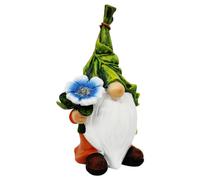 LYEAA Statues de Nain de Jardin avec Lampes à énergie Solaire Figurine de Nain de Jardin Mignon Ornement Lumineux pour Ornements de Pelouse de Patio de Cour