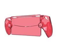 LYEAA Transparent Protection Full Protector Cover Shockproofproping PC Console Console Console Contrôleur Skin Anti-Drop Anti-Scratch Washable for PS5 Portal for Playstation Portal (Red)