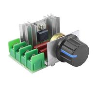 LYEAA Variateurs de Gradation AC 220 V 2000 W Contrôleur de Vitesse de Moteur 25 A avec Bouton de Commande Module de régulateur de Tension électronique Régulation de contrôleur de Vitesse ha