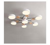 LYECYGJL Plafonnier LED Rond Nordique Moderne en Acrylique, Montage Semi-encastré, luminaire de Plafond pour Chambre à Coucher, Salon, Salle à Manger, Couloir, Cuisine (têtes W-7, 3 Couleurs)