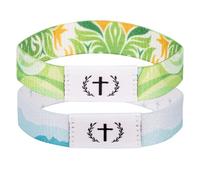 lyehip Lot de 2 bracelets quotidiens avec verset de la Bible avec NFC pour verset spirituel et énergie, accessoires chrétiens, cadeau religieux pour couples, femmes, croyants, prière, père