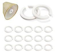 Lyeteung 15 Pièces Reducteur Anneau Abat Jour E27 vers E14, 42mm à 29mm Abat-jour Anneau Convertisseur, Réducteur Anneau d'abat-jour, pour Fixer des Abat-jours à Sur des Supports à Baïonnette