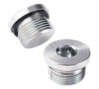 Lyeteung 2 Pièces G3/4 Interne Hex Raccord Bouchon, Bouchons d'étanchéité en Acier au Carbone, avec Joint en Caoutchouc, pour Étanchéité de Conduite