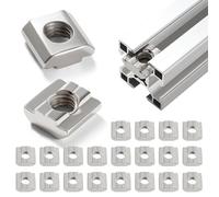 Lyeteung 20 Pièces 30 Série M8 Écrou à Glissière en T, T-Fente Écrou de Tête de Marteau, Écrous Carrés en T, pour Fente de 8 mm 3030 3060 6060 Profil D'Extrusion en Aluminium