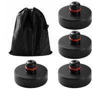 Lyeteung 4 Pièces Jack Pad Tampon Compatible with Tesla Model 3/Y/S/X, Coussinet de Levage en Caoutchouc avec Sac de Rangement, Tampon Cric, Patins de Levage pour Cric