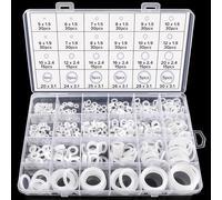 Lyeteung 480 Pièces 24 Tailles Kit O Ring Joints D'étanchéité, Assortiment Joint Torique en Silicone, Joints Toriques D'étanchéité, pour Plomberie et Réparation de Véhicules, Blanc